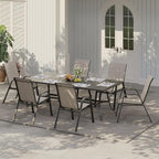 Stackable Outdoor Patio Dining Chairs Set of 4 – Heavy Duty, High Back - Image 7