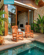 Oversized Outdoor Rocking Chair, 380lbs Heavy-Duty Large Patio Rocker, Weather - Image 2
