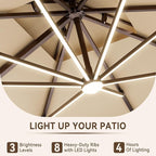 10 X 13 FT Cantilever Outdoor Patio Umbrella - Image 4