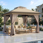 Pop Up Gazebo 11'x11' Canopy Tent, Outdoor Gazebo by CoveredOutdoor