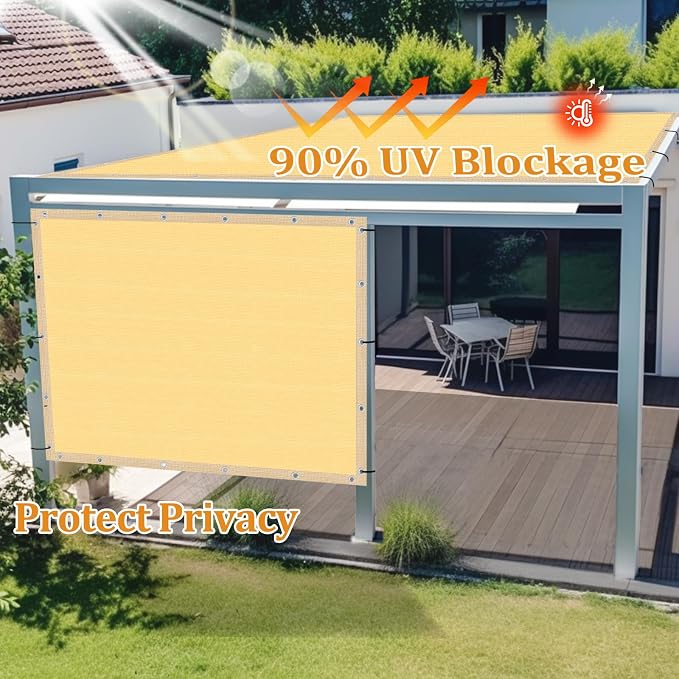 Shade&Beyond Customized Size 7' X 19' Shade Cloth - Image 5