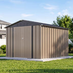 Devoko 8x10 FT Outdoor Storage Shed, Metal Tool Shed by DEVOKO