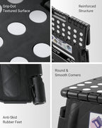Delxo Folding Step Stool 13 Inch, 300 Lbs Step Stool - Image 7
