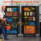 GAIOUS 71''Tall Metal Garage Storage Cabinet, File Cabinet - Image 4