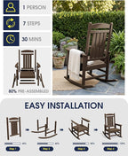 Oversized Outdoor Rocking Chair - Image 9