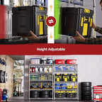 IZEUK 5-Tier Heavy Duty Metal Storage Shelving Unit, Adjustable Steel Wire Rack - Image 4