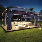 Aoxun 10x12FT Metal Frame Outdoor Gazebo - Image 8