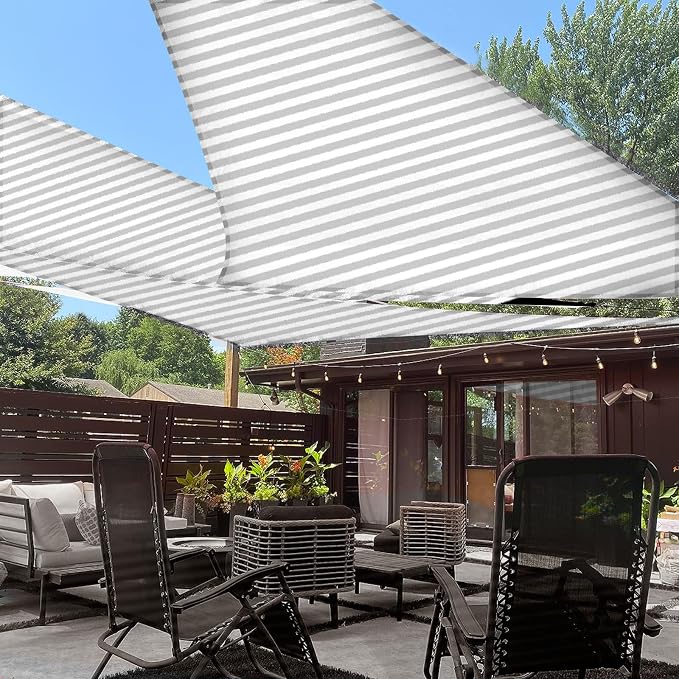 LOVE STORY 10' x 10' x 10' Triangle Sun Shade Sail by LOVESTORY