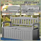 Homall 75 Gallon Outdoor Storage Benches Lockable Deck Box Waterproof | UV - Image 5