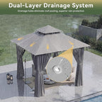 8'x8' Gazebo, Metal Frame Canopy - Image 7