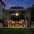 Outdoor Waterproof Curtains for Patio 52x84 Inch Mocha, 1 Panel | Light - Image 7