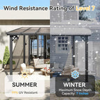 Aoxun 10' x 12' Gazebo for Patio, Gazebo Pergola - Image 5