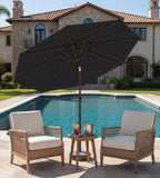 9FT Auto-Tilt Patio Umbrella|Outdoor Market Table Umbrella - Image 6