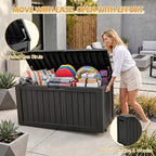 Outdoor Storage Box Waterproof, 150 Gal Gen 2 Resin Deck Box - Image 5