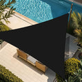 Shade&Beyond Custom Sun Shade Sail 12'x16'x20' Triangle Black Sun Sail Shades by ShadeBeyond