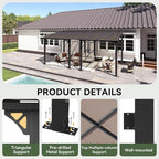 Aoxun 18’x10’ Gazebo with Aluminum Frame & Polycarbonate Panel, Outdoor Patio - Image 2