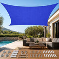 Quictent Sun Shade Sail for Patio w/Hardware Kit 185GSM 20x20ft Blue | Square by QUICTENT