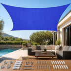 Quictent Sun Shade Sail for Patio w/Hardware Kit 185GSM 20x20ft Blue | Square by QUICTENT