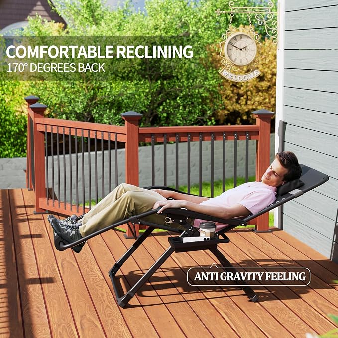 UDPATIO Oversized Zero Gravity Chair Patio Reclining Chairs - Image 5