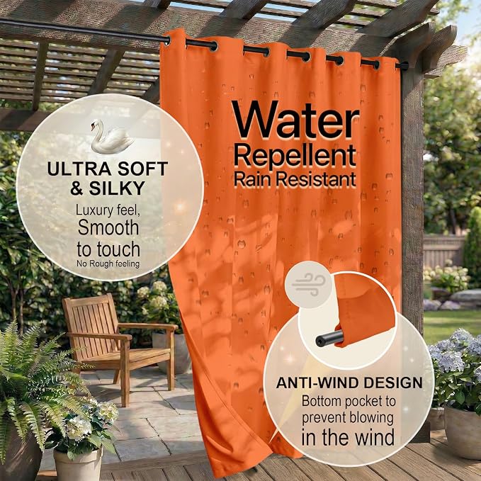 Waterproof Outdoor Curtain W84 x L84 - Image 4