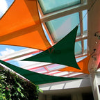 Patio Paradise 6' x 6' x 6' Sun Shade Sail Triangle Canopy Shade Cloth Fabric - Image 5