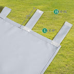 2 Panels Windproof Detachable Top Blackout Outdoor Curtains - Image 4