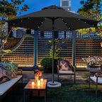 Sunnyglade 9' Solar LED Patio Umbrella, 8 Ribs, Tilt & Crank | 9Ft Patio - Image 6