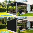 Amagenix 90% Shade Fabric 10'X 10' Black Sun Shade Cloth - Image 5