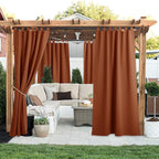 NICETOWN 2 Panels Porch Curtainss Outdoor Waterproof - Image 2