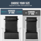 Best Choice Products Set of 2 Extra Wide Adjustable Steel Mesh Zero Gravity - Image 4