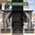 Aoxun 12'x12' Hardtop Gazebo - Image 5
