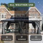 Aoxun 12'x20' Hardtop Gazebo - Image 9