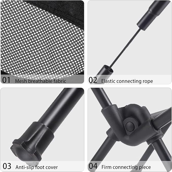 Wind Tour Portable Camping Chair Lightweight Foldable Outdoor Chair - Image 4