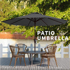 10FT Patio Umbrella, Outdoor Umbrella - Image 7