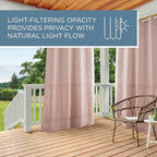TOWN & COUNTRY BASICS Cabana Solid Heavyweight Indoor Outdoor Curtains - Image 9
