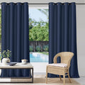 Outdoor Curtains for Patio W52 x L84 Inch Navy Blue, 1 Panel | Outdoor Blackout by StangH