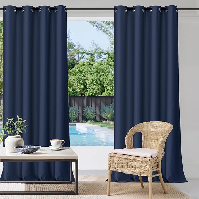 Deck Curtains Outdoor Waterproof Blackout Curtain Panel by StangH