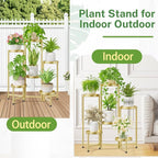 iDavosic.ly Plant Stand Indoor Outdoor, 6 Tier Metal Corner Shelf, Folding - Image 6