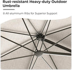 Grand patio 10x10 FT Large Patio Umbrella - Image 5