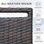 Outdoor Wicker Recliner Chair - Image 6