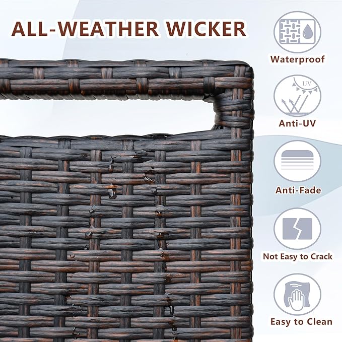 Outdoor Wicker Recliner Chair - Image 6