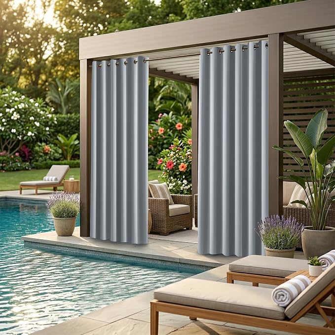 Waterproof Outdoor Curtain W84 x L120 - Image 2