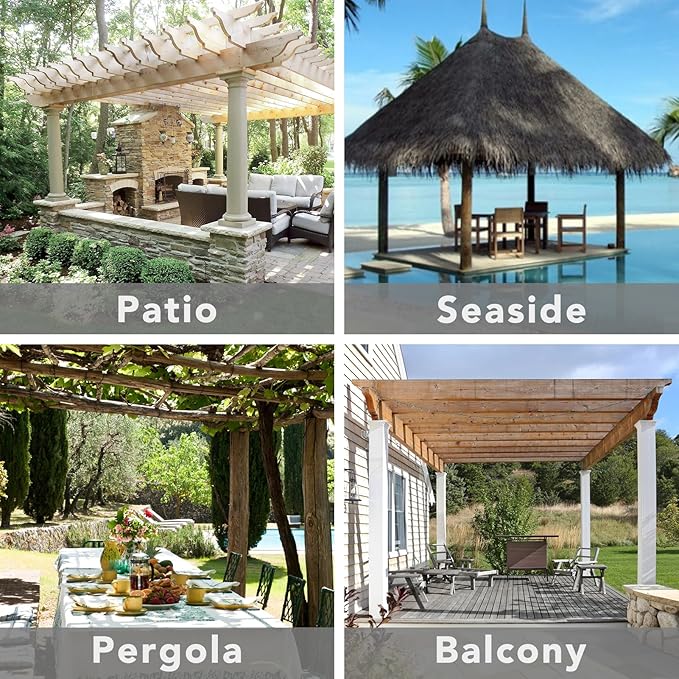 Easy-Going Outdoor Patio Curtains 2 Panels, 110x120 inch, Porch and Pergola - Image 7