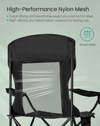 SONGMICS 2 Pack Breathable Camping Chairs, 330 lb Capacity Foldable Outdoor - Image 4