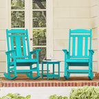 LUE BONA Rocking Chair Outdoor, Weather Resistant HDPS Plastic Rocker Chairs - Image 8