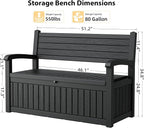 80 Gallon Lockable Deck Bench - Image 2