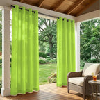 Set of 6 Outdoor Curtains for Patio Waterproof, Breathable Grommet Panels for - Image 2