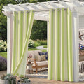 4 Panels Outdoor Stripe Curtains by Sunshelf