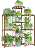 Bamworld Plant Stand Indoor Plants Shelf Outdoor Wood Plant Rack | by Bamworld