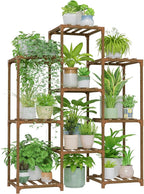 Bamworld Plant Stand Indoor Plants Shelf Outdoor Wood Plant Rack | by Bamworld